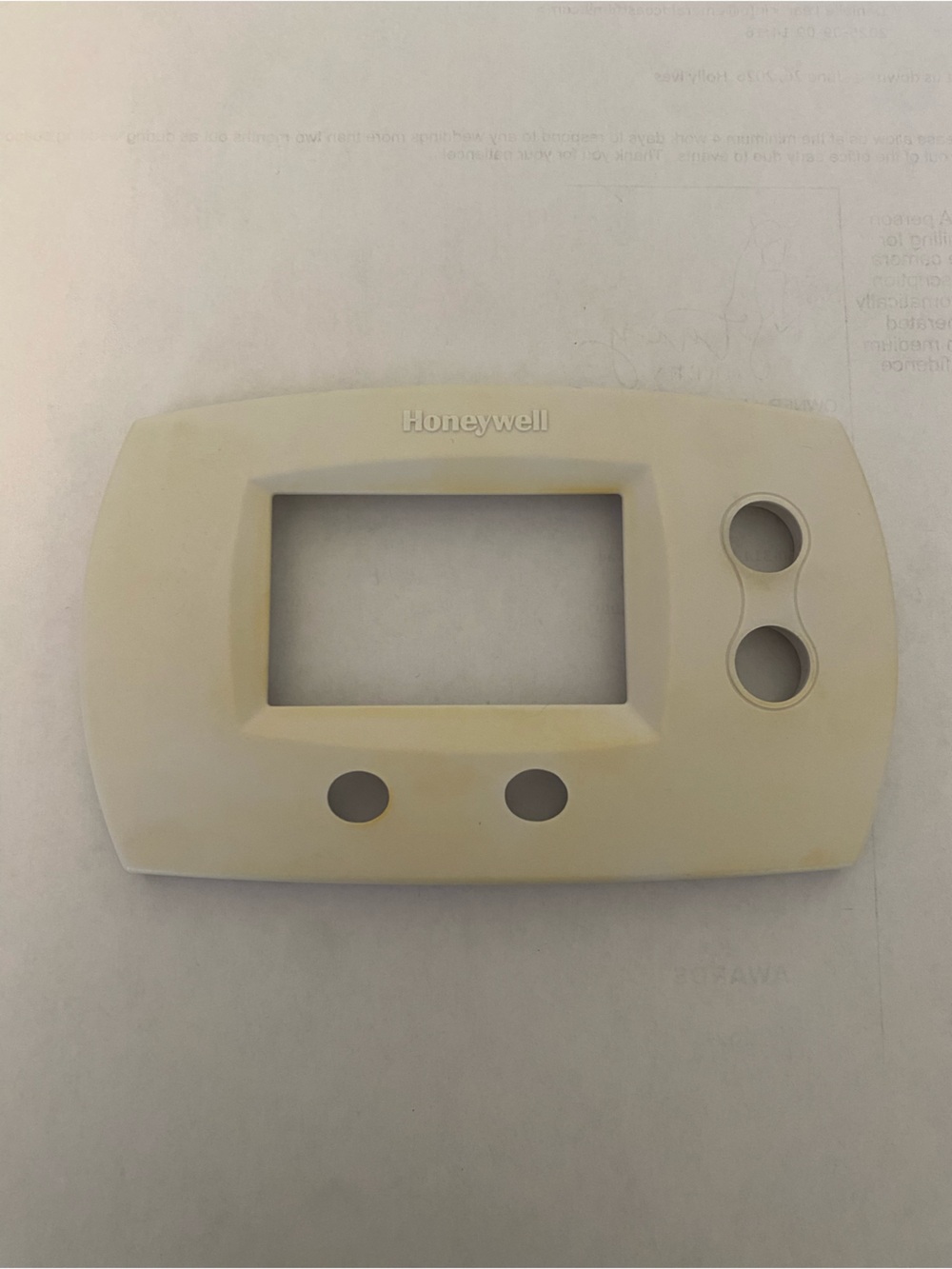 Honeywell TH5220D1003 Thermostat *Cover Faceplate Only* Face Plate Replacement